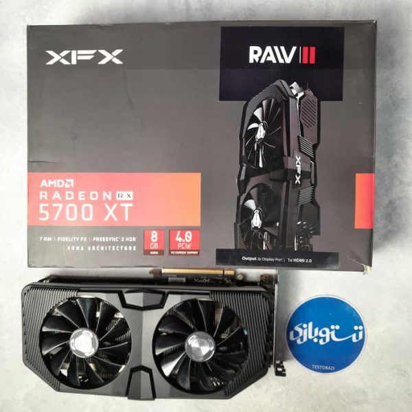کارت گرافیک استوک RX 5700Xt Xfx Raw 8GB