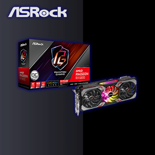 کارت گرافیک RX 6800 ASRock Phantom Gaming
