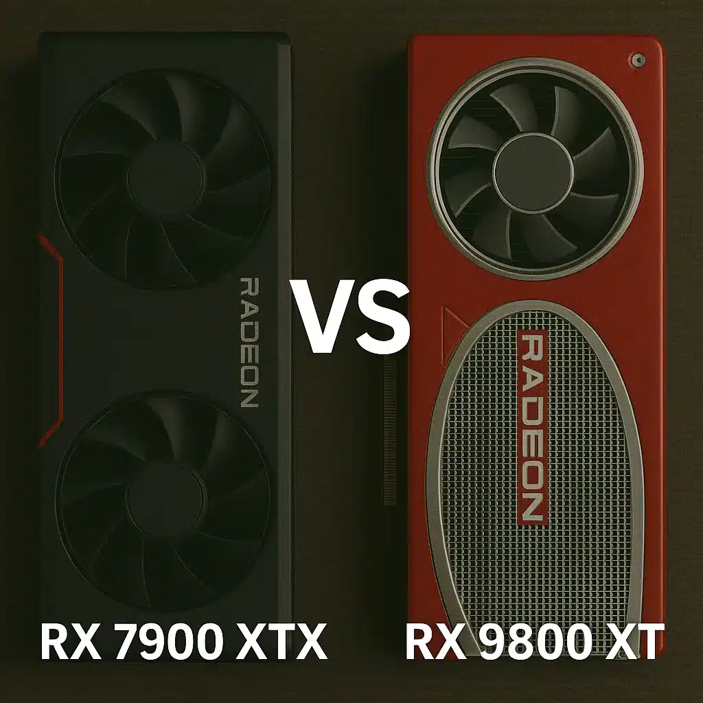 RX 7900 XTX در برابر RX 9800 XT