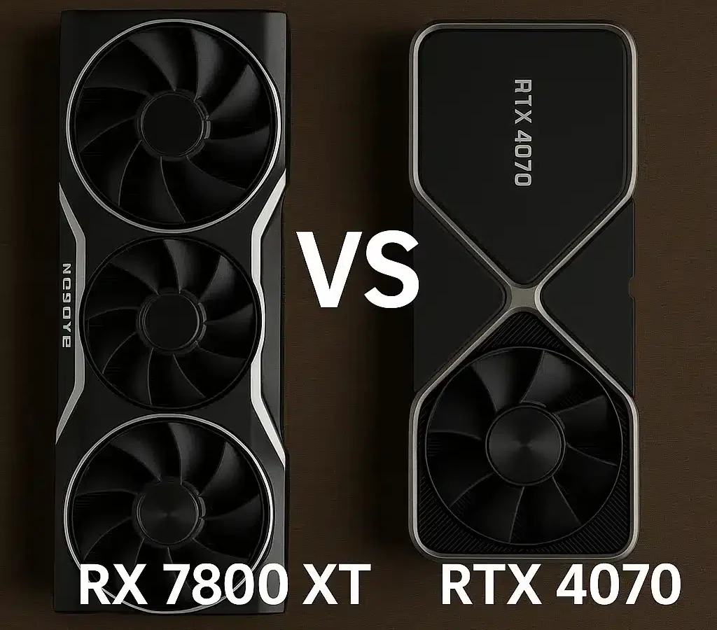 کارت 4070 دربرابر 7800xt