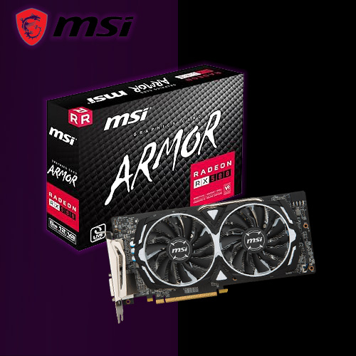 کارت گرافیک استوک MSI Armor RX 580 8GB