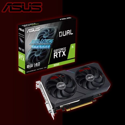 کارت گرافیک استوک RTX 3050 Asus Dual 8GB