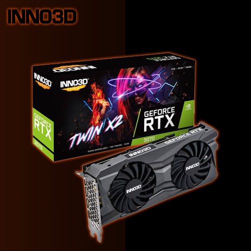 کارت گرافیک استوک RTX 3070 Inno3d Twin 8GB
