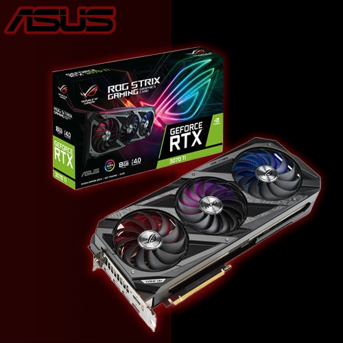 کارت گرافیک استوک RTX 3070TI Asus ROG Strix 8GB