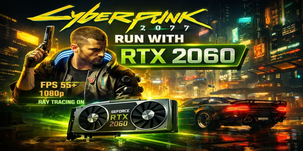 اجرای Cyberpunk 2077 با RTX 2060 در سال 2026 | تست واقعی، FPS و Ray Tracing